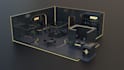 make  3d isometric gaming room and streaming room
