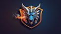 create modern dragon head logo with source file in 24 hours