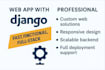 build a responsive website or mvp with django