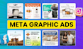 design high converting meta ads design, graphic ads, instagram graphics
