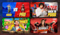 design youtube gaming thumbnails for fortnite, pubg, valorant