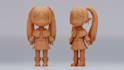 design cute 3d chibi character 3d funko pop 3d vtuber cute sculpt 3d model