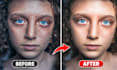 professionally retouch skin, remove pimples and enhance portraits