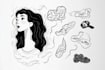 draw line art minimalist doodle illustrations