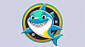 do creative shark mascot logo in 1 day
