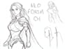 make a quick sketch of your character design