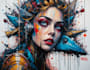 create a hand drawn graffiti and character design