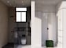 do modern bathroom design with 2d and 3d layouts