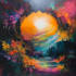draw a digital abstract art illustration