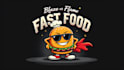 do badass burger fast food mascot logo design