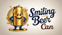 do amazing smiling beer can logo with unlimited revisions