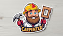 do modern carpenter logo with free revisions and vector file