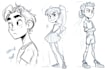 draw sketches with your character