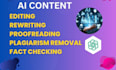 detect edit and humanize ai generated content