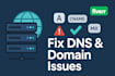 fix dns and domain pointing issues professionally