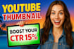 design attractive clickbait youtube thumbnail within 2 hours