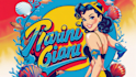 create unique marine with pin up girl logo for your brand