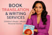 professional book translation, book proofreading engaging content creation