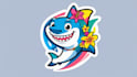 do creative shark mascot logo in 1 day