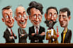 draw artistic cartoon caricatures