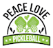 design a modern beautiful pickleball logo