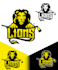 design professional lion king mascot logo