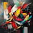 design abstract and surreal acrylic art