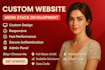 build custom website, full stack developer, website development, landing page