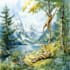 create your digital watercolor illustration,digital sticker