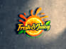 do a cool trendy fruit juice bar professional 3d logo