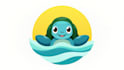 do sea turtle mascot logo in 2 days