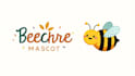 make the bee mascot logo in my style