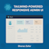 custom react admin dashboard UI with tailwind and shadcn