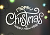 create an awesome christmas light logo