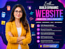build dynamic website using HTML, CSS, and javascript