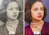restore, colorize old and damaged photo