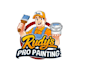 design high quality painter mascot logo with free source file