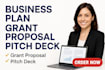 write your funded business plan, grant proposal, and pitch deck