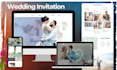 design a wedding invitation website with rsvp in wordpress