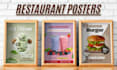 design a food or restaurant poster to boost your sales