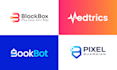 design a modern tech startup saas software business logo