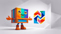 design cargo service mascot logo within new concepts