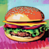 make a food pop art illustration