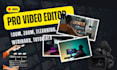 create and edit course video, zoom, loom webinar, training and elearning videos