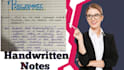 write your study notes, assignment in graceful handwriting