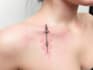 create minimal line art tattoo