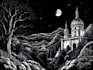 do a black and white engraving style illustration