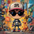 draw graffiti character, cool cartoon character