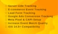 fix meta pixel conversion API, ga4 server side tracking and conversion tracking