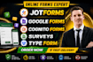 create google form, online surveys, questionnaire, quiz, type form, jotform